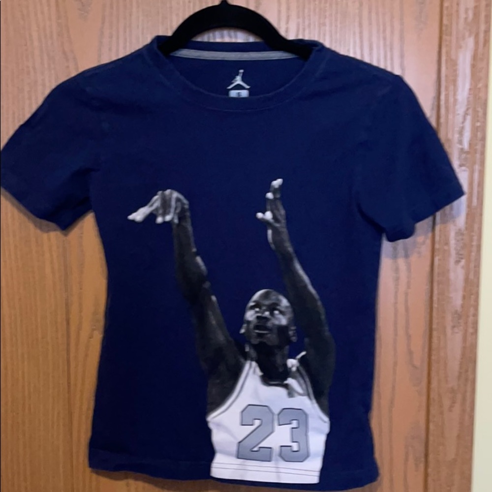 2-Navy Michael Jordan shirt/Michael Jordan jersey